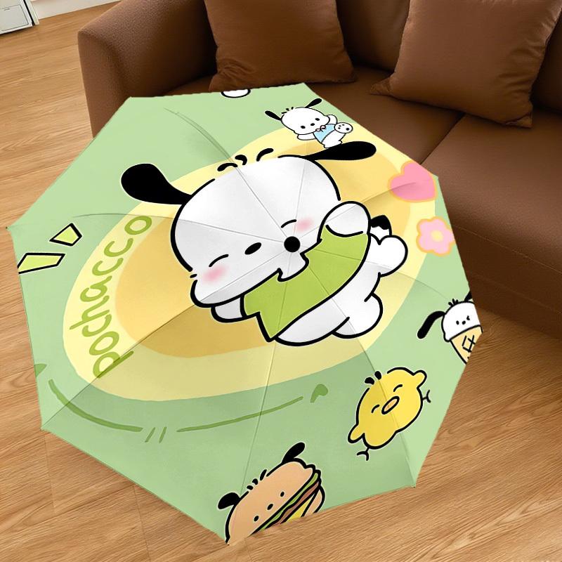 1PC Pochacco Ice cream Umbrella-8-Rib Reinforced, Automatic Open, Lightweight & Durable, Cute Fashion Accessory for Outdoor-P2670