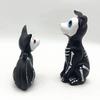 Day of The Dead Dog and Cat Figurine Halloween Statue Sugar Skulls Animal Statue Resin Crafts Home Desk Decorations