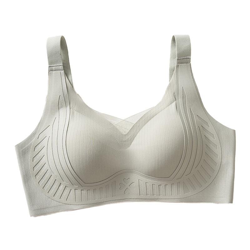 Traceless underwear women's big breasts show small, gather soft support to lift the bra, close the secondary breasts and prevent sagging breasts