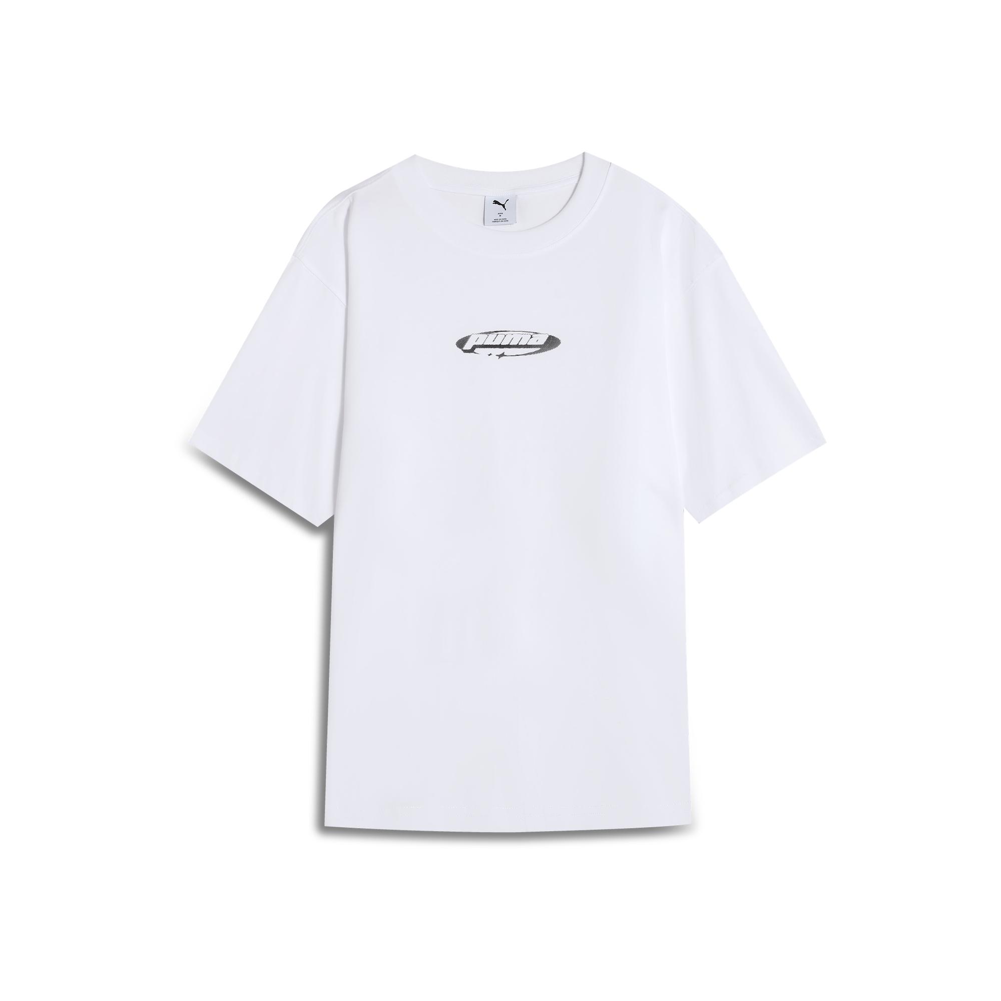 

New PUMA Graphic SS25 T Shirt Unisex White 02 633853-02 XL (185/104A)