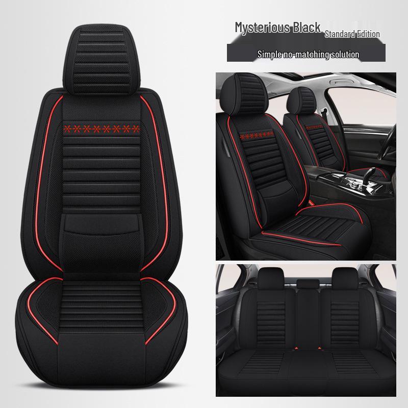 Linen Car Seat Cushion for Dongfeng Peugeot Models: 4008, 206, 207, 307, 408, 308, 2008, 5008