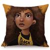Africa Fashion Black Girl Pop Art Posters Style Decorative Cushion Cover Funky Sexy Woman Life Portrait Sofa Throw Pillow Case