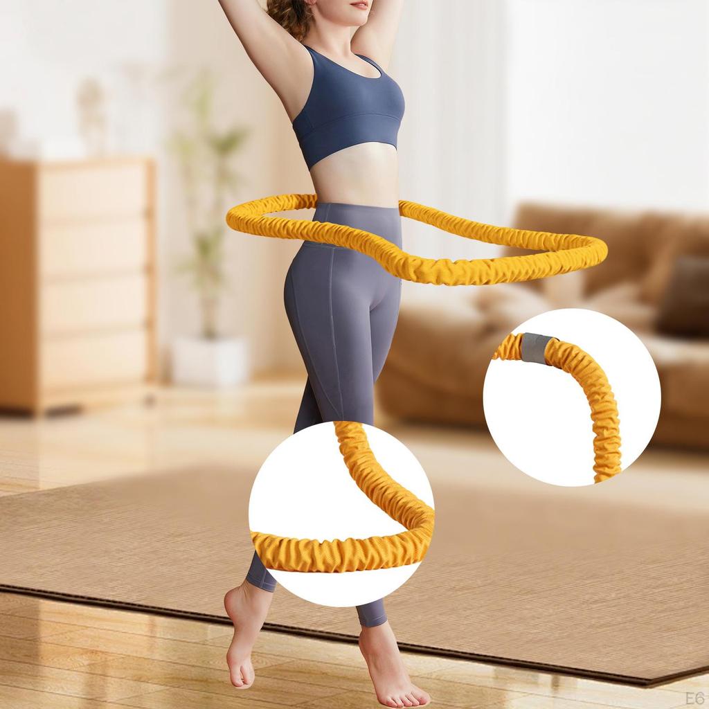 Weighted Fitness Hoop Abdomen Circles,Portable,Workout,Indoor Exercise Spring Circle