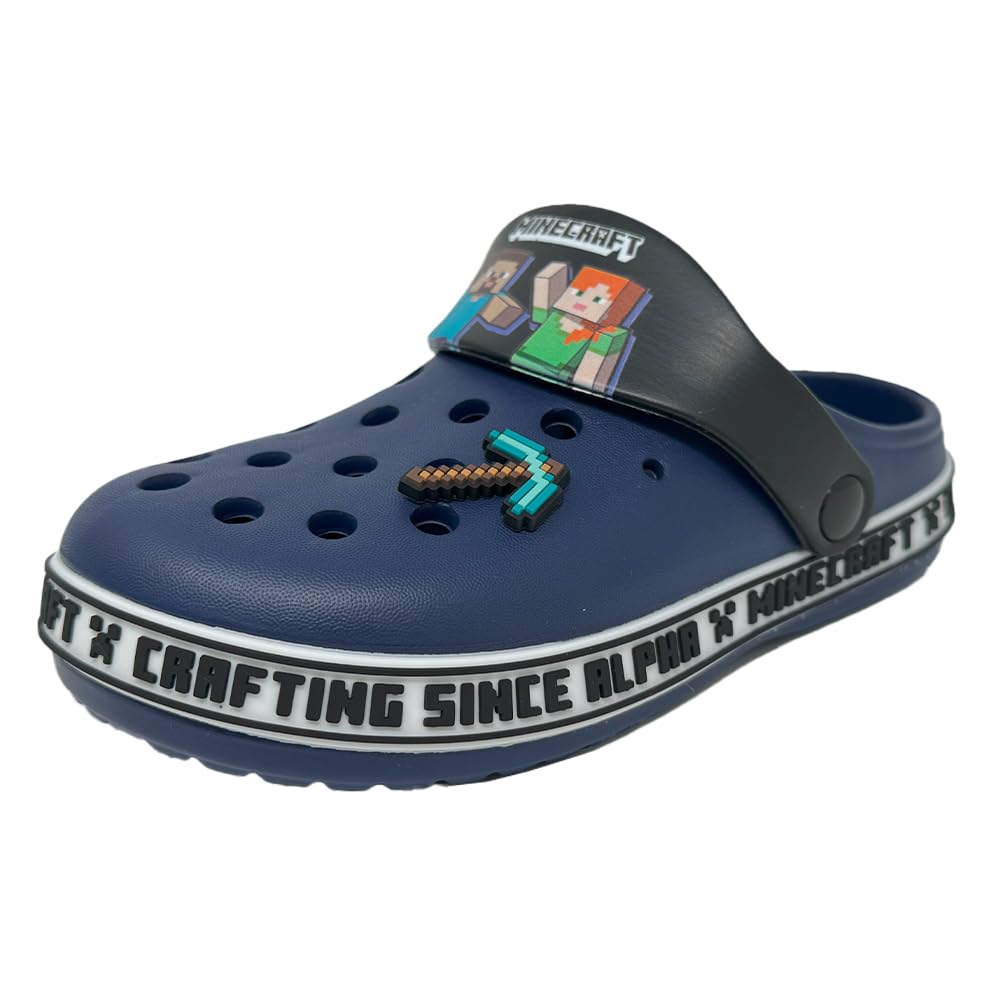 

Minecraft Kids EVA Clog Sandals 1S5188H (Navy (Steve & Alex), Japanese Shoe Sizes, Kids, Numeric, 19.0 cm)