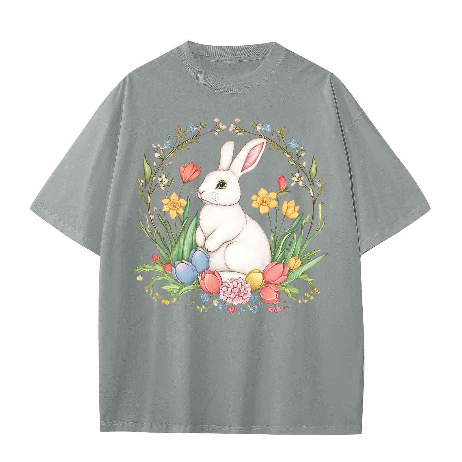 

Повседневная свободная футболка с принтом «Пасха» для мальчиков и девочек, круглый вырез, короткий рукав, свитер 120