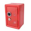 Money Bank Creative Cute Metal Vertical with Lock Keys Cash Coin Box for Home Use Red