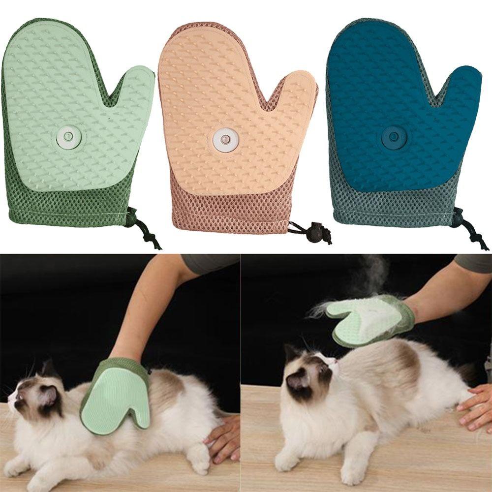4 in 1 Cat Steam Grooming Mitt Gentle Hair Removal Dog Floating Hair Remover Pet Cleaner