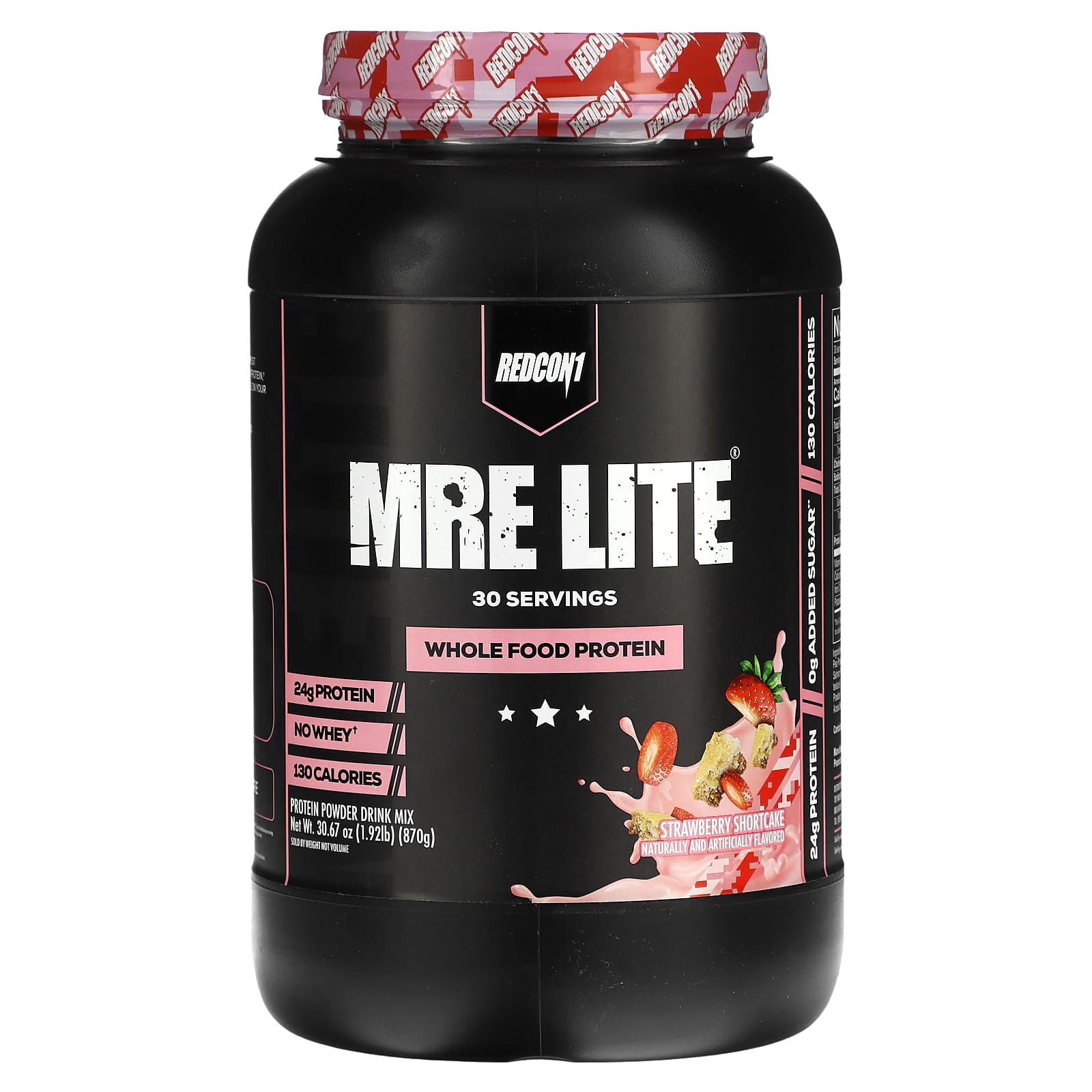 

Redcon1, MRE Light, Whole Food Protein, Strawberry Shortcake, 1.92 lb (870 g)