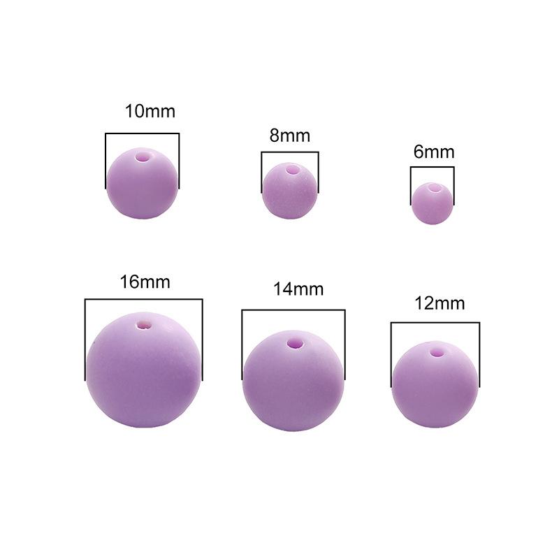 Handmade Beads 6-16mm Acrylic Mixed Colors Mixed Batch Frosted Round Beads Handmade Diy Hand Stringing Beads Jewelry Accessories Material Package