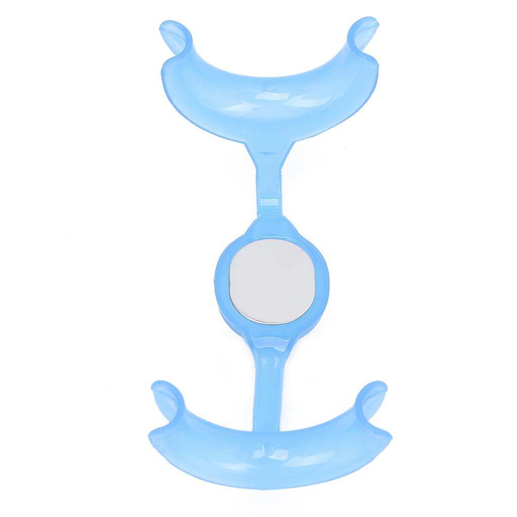 10ks Retraktor tváře ve tvaru M Zubní otvírač úst Ortodontický otvírač úst (Modrý)