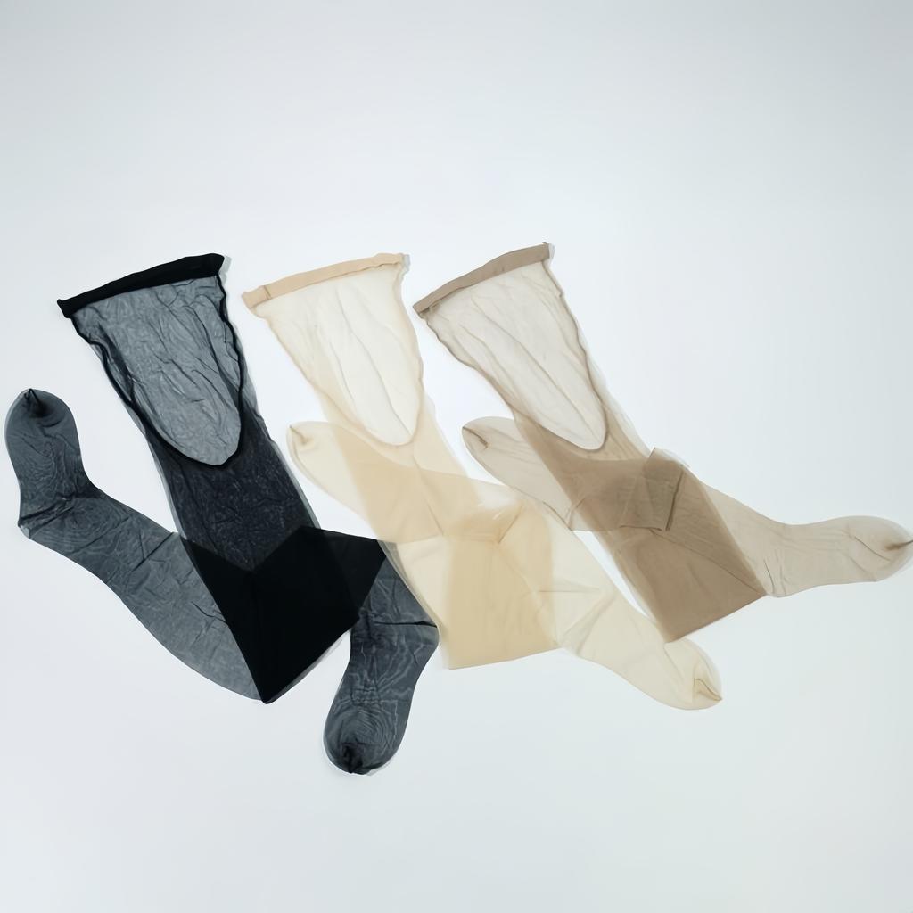 1/3 Pairs Ultra-Thin Nylon Pantyhose One Line Crotch Elastic Women Tights 0D Silky Touch Reinforced Toes Transparent Stockings