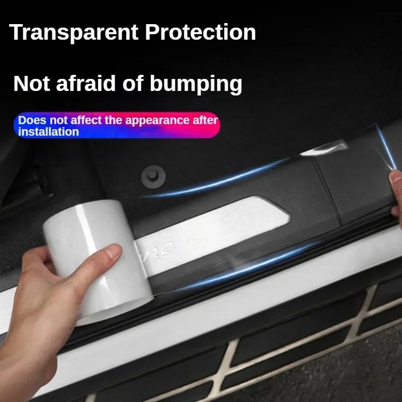 3m Auto 3D Kohlefaser Aufkleber Türschwelle Trittschutz Kofferraumstoßstange Seitenspiegel Kratzschutzband Autoaufkleber
