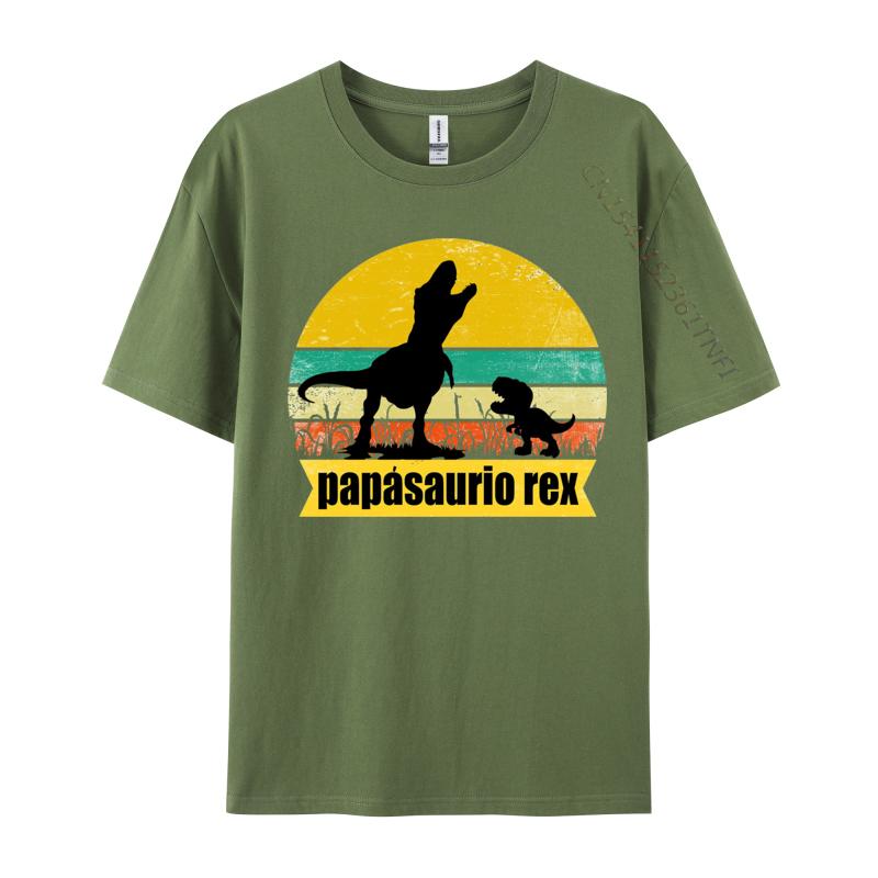 

Rex Vintage Dinosaur Tshirt Cotton Tops Shirt For Men Custom Retro Dad And Son Tee Shirt Drop Shipping 4XL