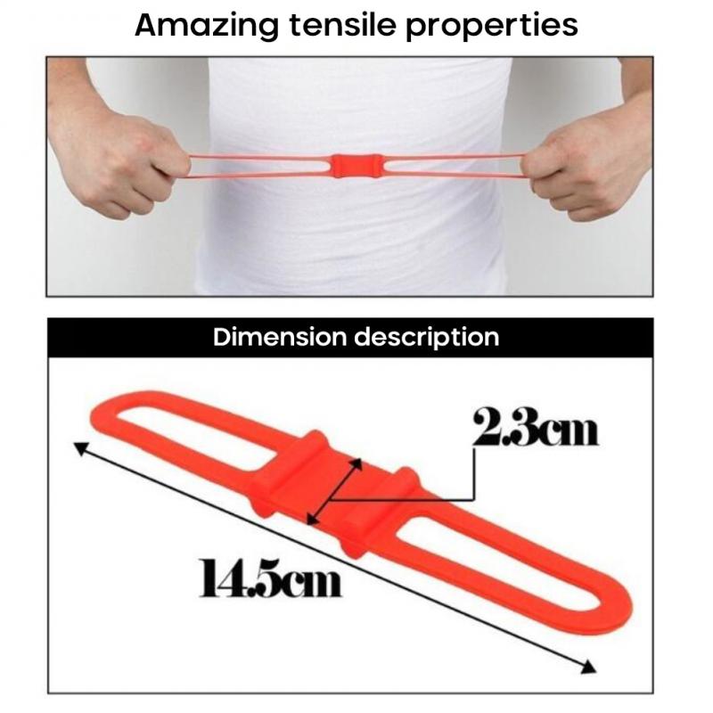 Bicycle Cycling Light Holder Bike Handlebar Lamp Stand Silicone Strap Band Phone Fixing Elastic Tie Rope LED Flashlight Bandage