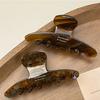 MOYAN ACC Large Acetate Amber Claw Clip Maillard Elegant French Handmade Woodland Hair Shark Clip For Women Back Of Head