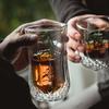 250ml 350ml Heat Resistant Double Wall Glass Cup Beer Milk Coffee Water Tea Cups Transparent Cup Whiskey Glass