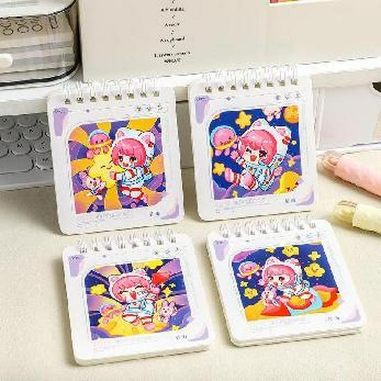 

Набор мини-блокнотов на спирали: Милая мультяшная карманная книжка для словаря (4 шт.)