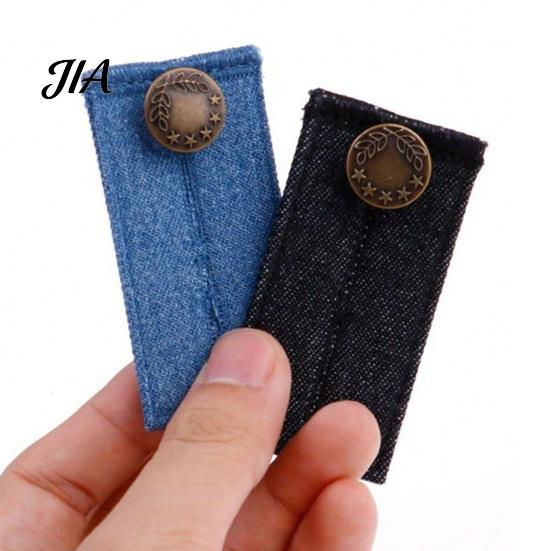 Detachable Jean Fastener Waistband Extender with Metal Button, Adjustable Waist Extenders for Pregnant Pants Jeans Trousers Skirt Denim Men