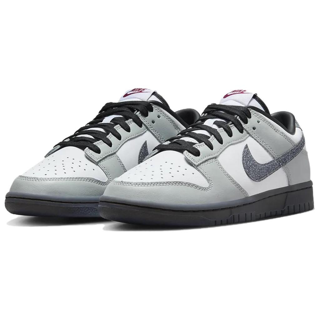New Nike Dunk Low Lx Glitter Swoosh White Light Smoke Grey Women's HQ3462-191