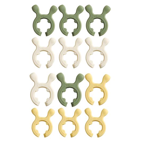 3 Stück Silikon Topfgriff Hitzebeständig Spatelhalter Rutschfest Utensilienklemme Anti-Überkochen Überlauf Dampföffnung Küchenorganisator Kochzubehör