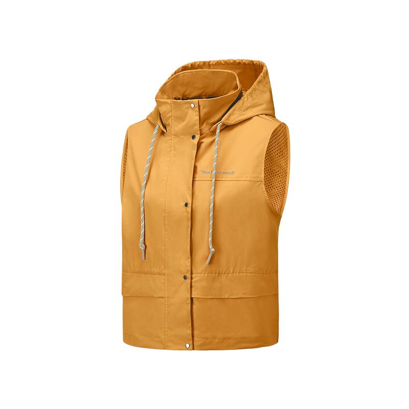 Skechers Comfortable Soft Fashionable Versatile Hooded Vest Women Vests Amber P225W097-05D9 M