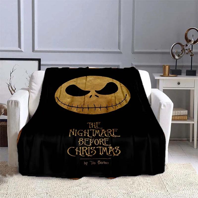 The Nightmare Before Christmas  Printed Blanket Kids Adult Blanket Soft Warm Bedding For Bed Sofa Travel Cover Blanket