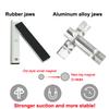 Magnetic Vise Jaws V Type Vice Jaws Protectors Cover Aluminum Alloy Multi-Purpose Vise Jaw Pads For Woodworking Plum