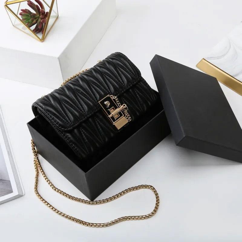 Luxury geometric designer bag for women chain small evening bags ladies crossbody shopper shoulder bag