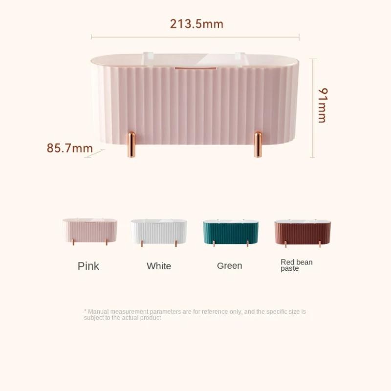 Pudełko do przechowywania kosmetyków na biurko Odporny na kurz organizer na przybory do makijażu na waciki waciki Beauty Egg Holder Łazienka Organizer na biżuterię