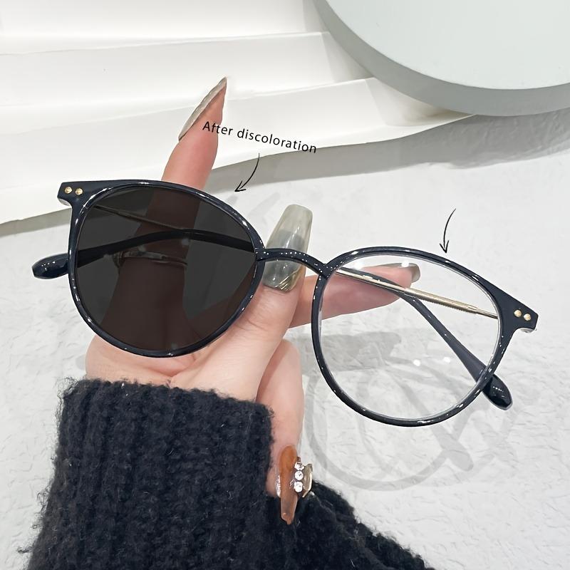 

1 штука очков, меняющих цвет, с переходными линзами для мужчин и женщин, стильная компьютерная оправа, подходящая для повседневной носки