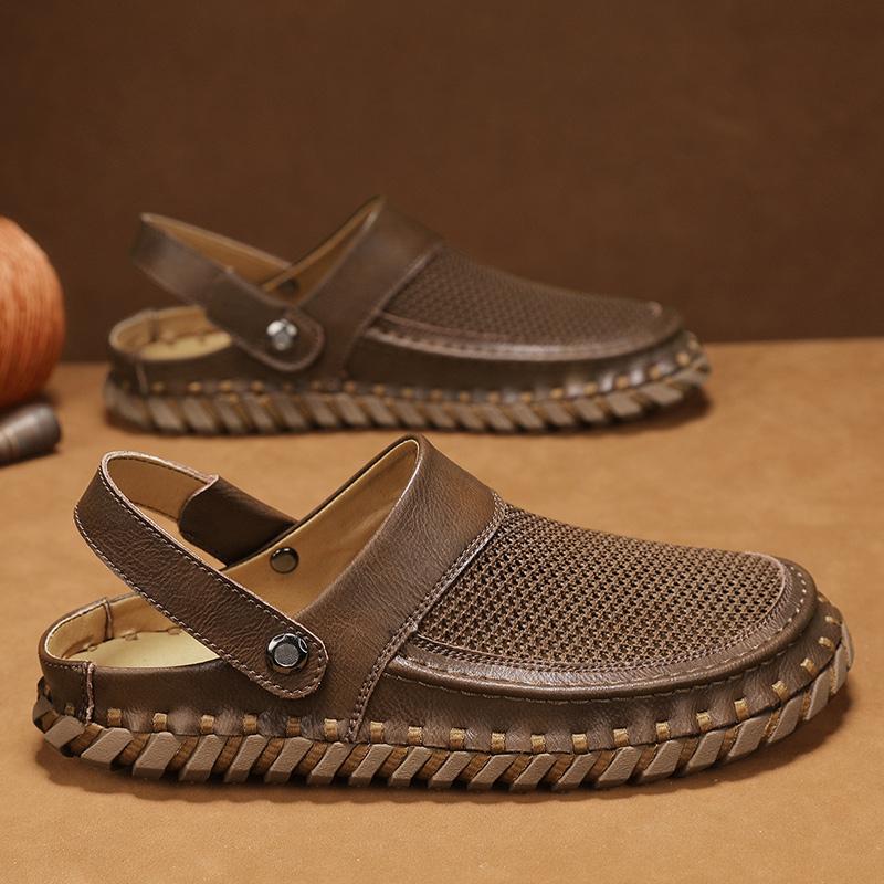 Fashion CYYTL Sandals Mens Summer Casual Shoes Outdoor Hiking Breathable Leather Beach Fashion Designer Luxury Sports Fisherman Sneakers