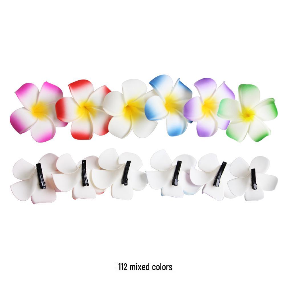 

Frangipani Foam Hair Clip: Hawaiian Lei and Exotic Decoration Accessory 7CM (12 pcs)
