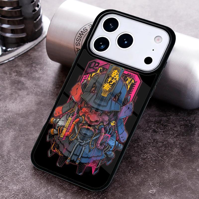 Oni Mask Phone Case for iPhone 17 16 15 Pro Max Air 14 13 12 11 Plus Shockproof Capa Cover
