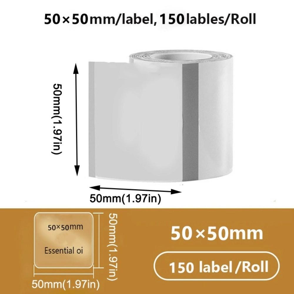 230Pcs Transparent Blank Label Sticker DIY Thermal Printing Paper Name Tag Sticker  Classroom