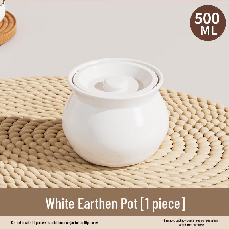 Zhaoran Ceramic Single-Serving Double Boiler Pot