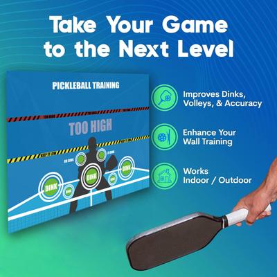 Indoor Outdoor Pickleball Trainer Pad Wear Resistant Strong Adhesive Simple Installation Wall Practice Rebounder Aid