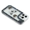 For iPhone 15 Pro Max Case DIY Butterfly Glitter Epoxy Soft TPU Phone Back Cover