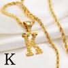 Anniyo AZ Letters Kettingen Dames Heren Verguld Initial Hanger Touwketting Engelse Letter Sieraden Alfabet Afrikaans #058002B