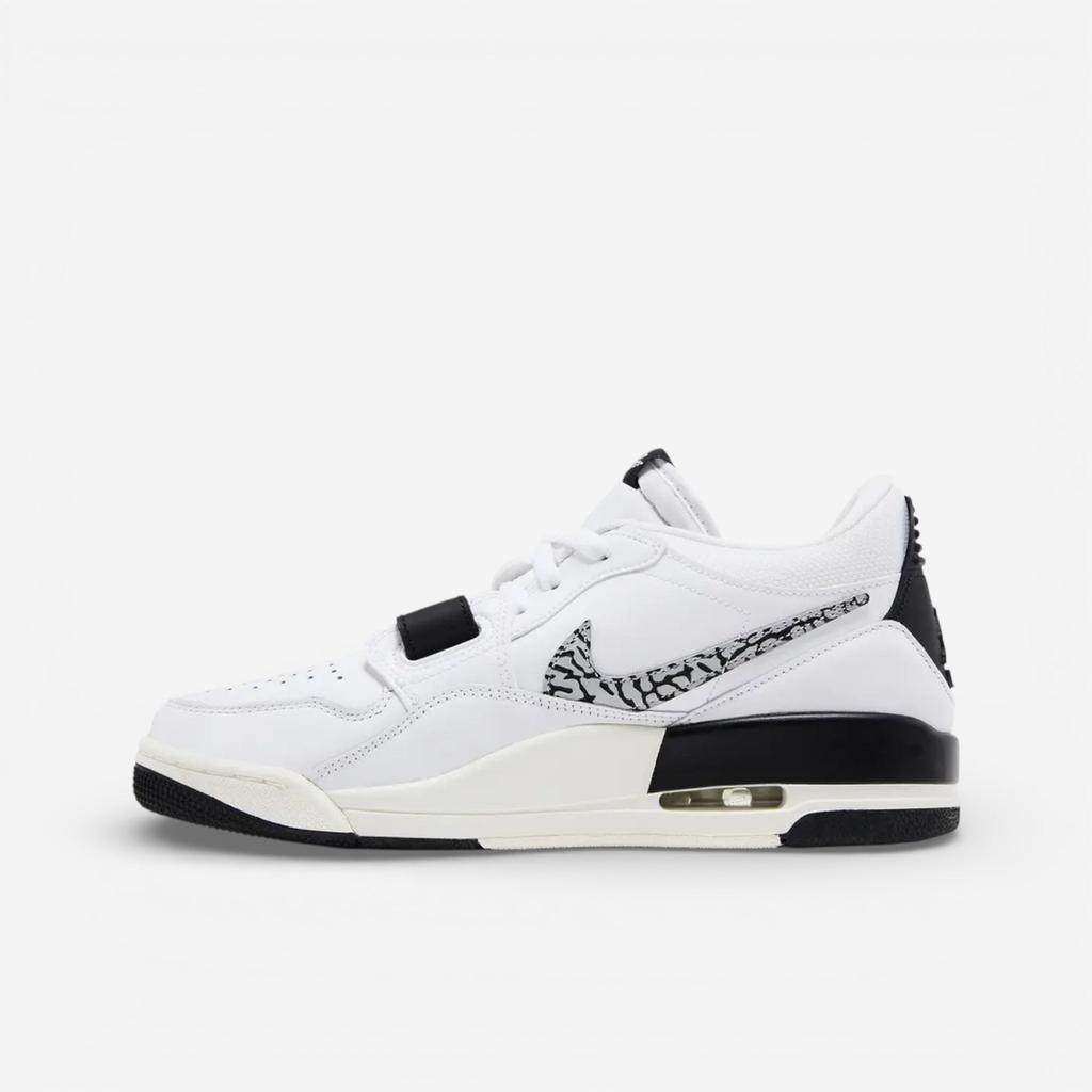 Jordan Legacy 312 Low Bílá Černá Sloní Vzor Swoosh