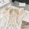 Ladies Summer New Sexy Lace Clash Color Eyelash In Waist Triangle Briefs