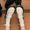 Fashion 2025 New Mary Janes Women's High Heels Round Toe Med Heel Classics Daily & Dress Pumps Women Lace Buckle Strap Shallow Shoes