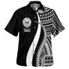 Tahiti Hawaiian Shirts Men Colorful Tahitian Polynesian Short Sleeves Lapel Blouse Tops Summer Casual Button Shirt