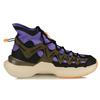 New LiNing Essence 2.3 Cushioning Anti Slip And Wear Resistant High Top Vintage Basketball Shoes Women's Purple Black AGBP072-4