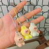 Mobile Phone Rope M34 Flocking Keychain Pendant Rab Cloth Doll Bag Pendant Creative Small Gift Hanging