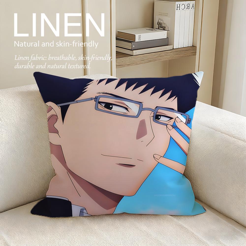 

Anime Tomodachi Game Cushion Cover Pillowcase Set Pcs x x Breathable Washable Sofa Cushion Cover 30X30cm