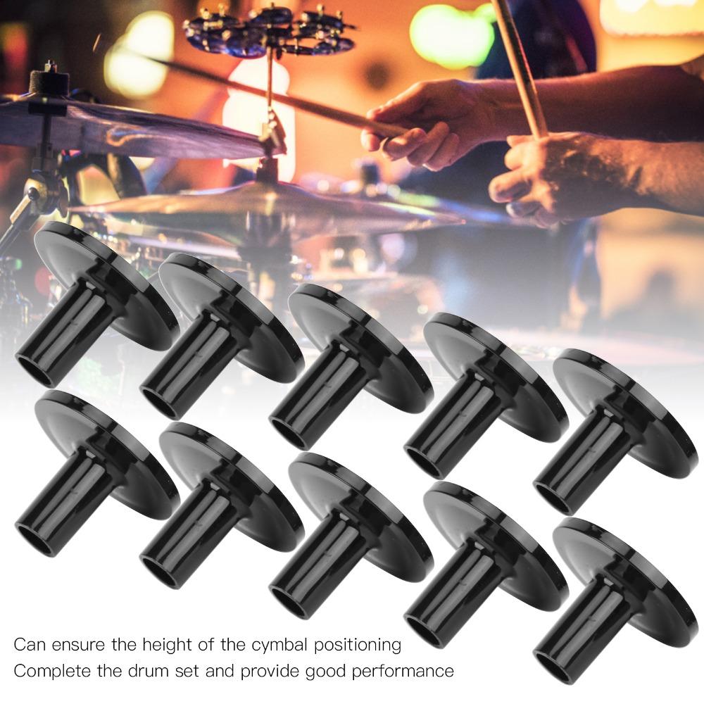 10PCS Plastic Cymbal Stand Sleeves Black Cymbal Tube Holder For Drum Stands