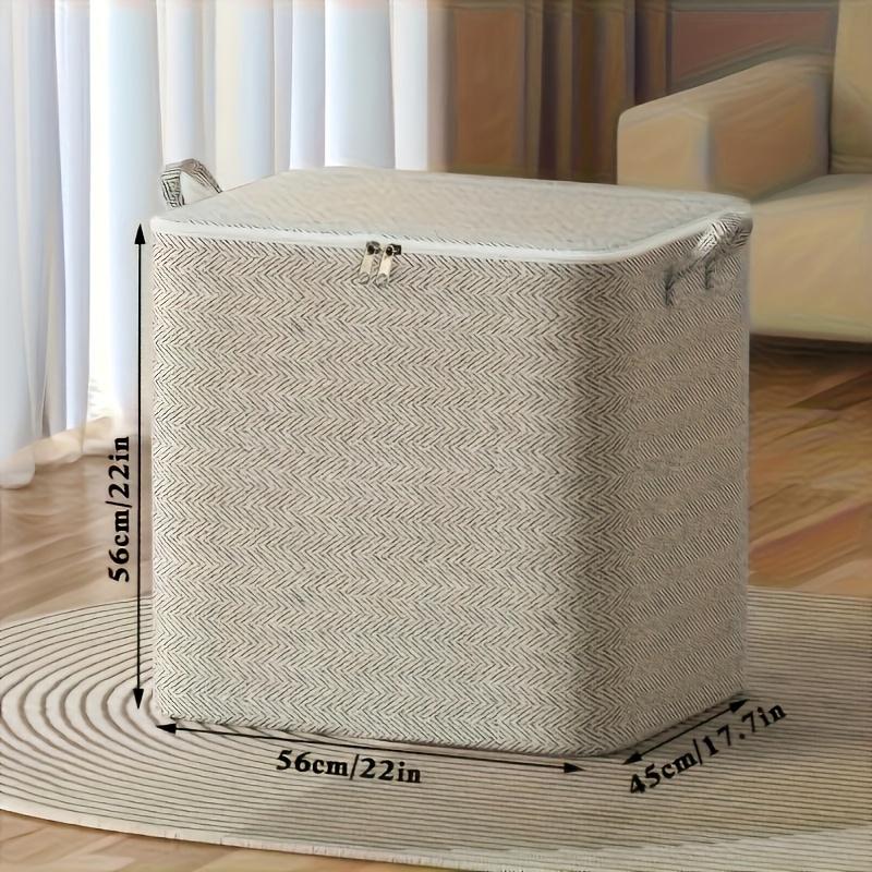 Spacious Waterproof Storage Box Cover - Durable Non-woven Fabric Organizer for Clothes, Blankets, and Other Items