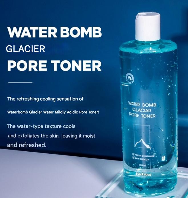 Rockies Water Bomb Glacier Water 50% Mildly Acidic Pore Toner, 500ml, 1 pack