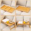 Wooden Foldable Table Bed Tray Folding Column Laptop Cooling Holder Adjustable Stand Portable Camping Picnic Desk Drawing Table