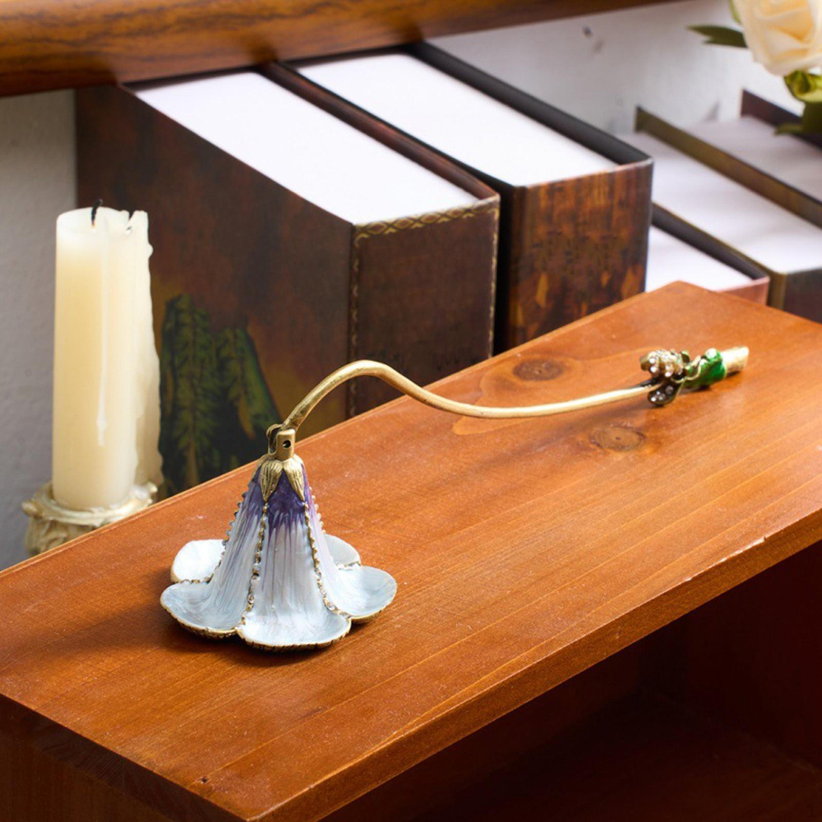 

Candle Extinguishing Tool with Enamel Flower Extinguisher Sturdy Handcrafted Decorative